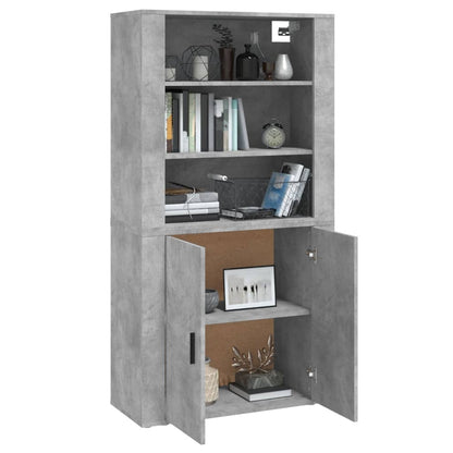 Credenza Grigio Cemento in Legno Multistrato