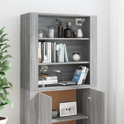 Credenza Grigio Sonoma in Legno Multistrato