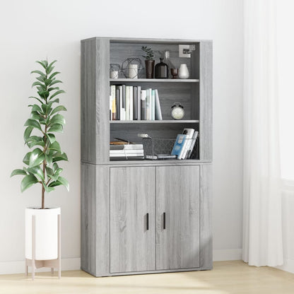 Credenza Grigio Sonoma in Legno Multistrato