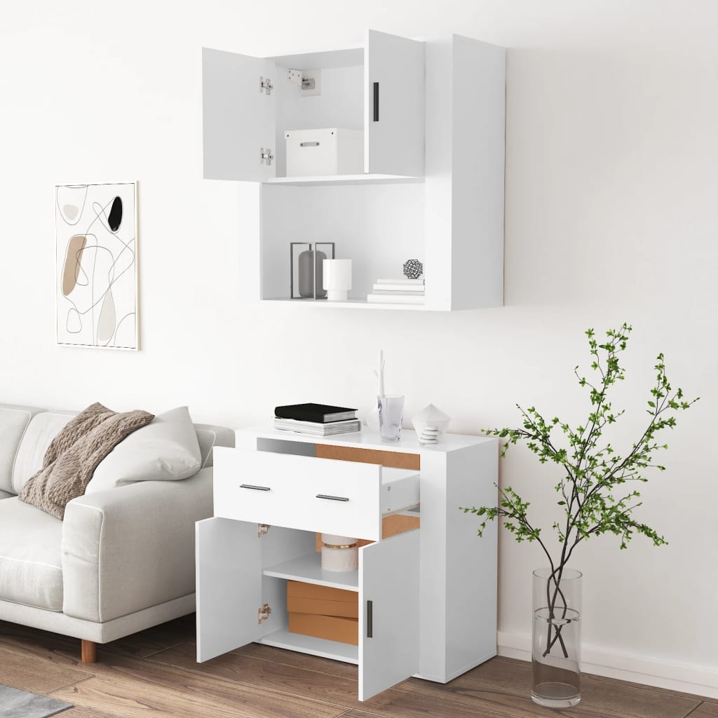 Credenza Bianca in Legno Multistrato - homemem39