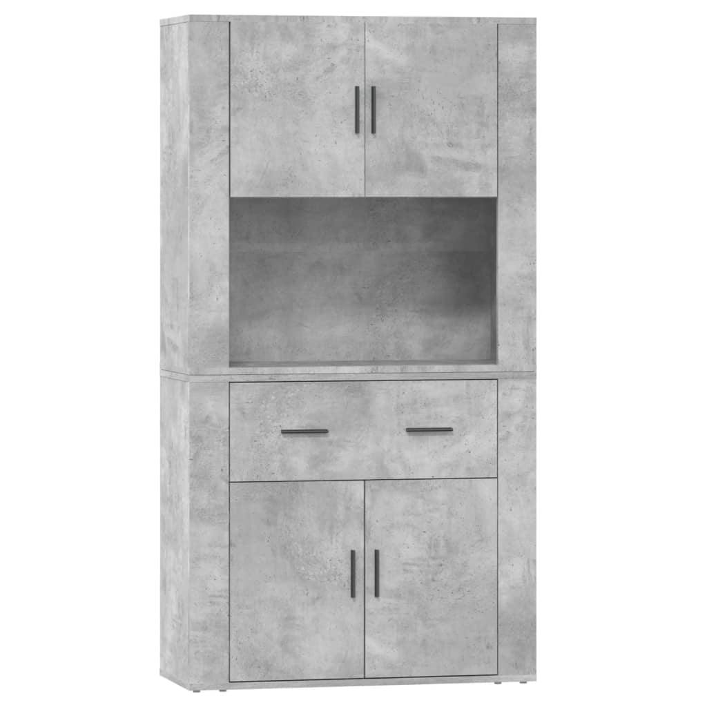 Credenza Grigio Cemento in Legno Multistrato - homemem39
