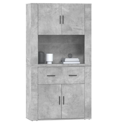 Credenza Grigio Cemento in Legno Multistrato - homemem39