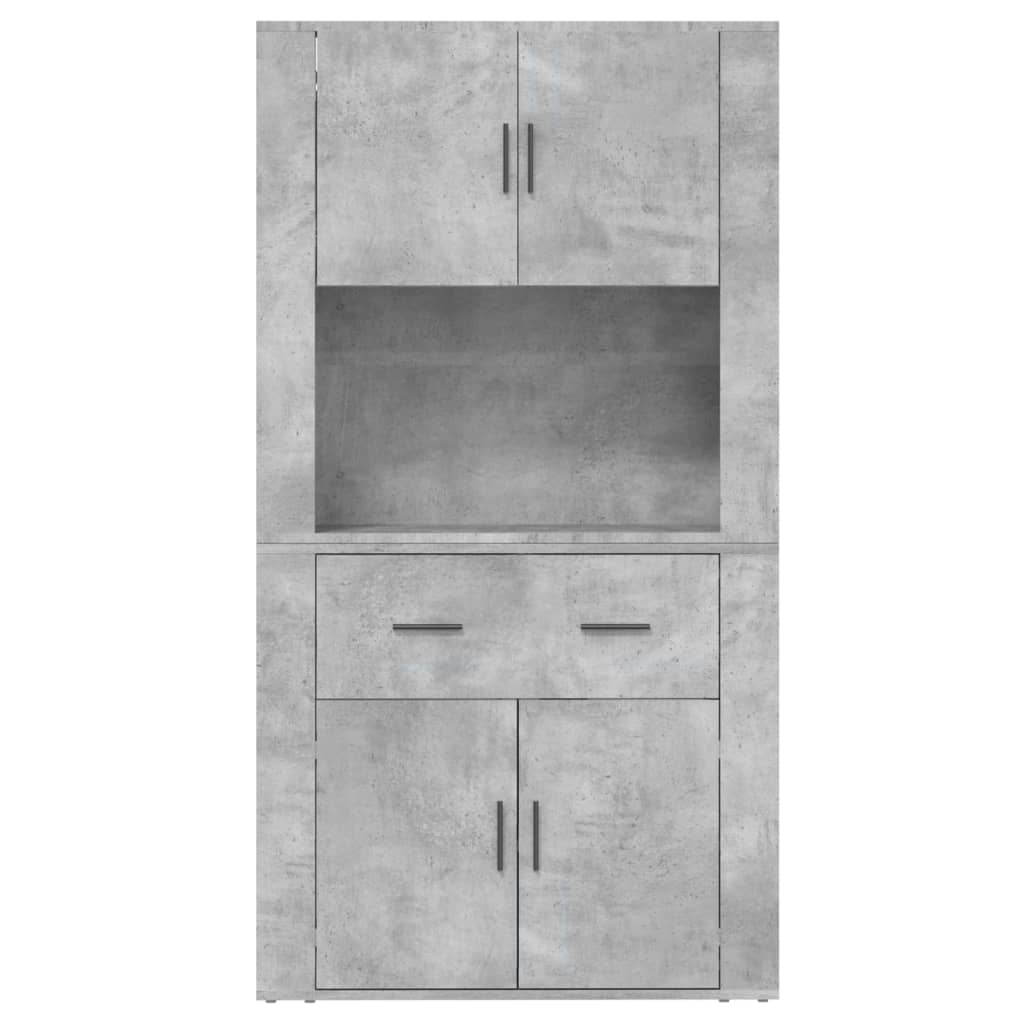 Credenza Grigio Cemento in Legno Multistrato - homemem39