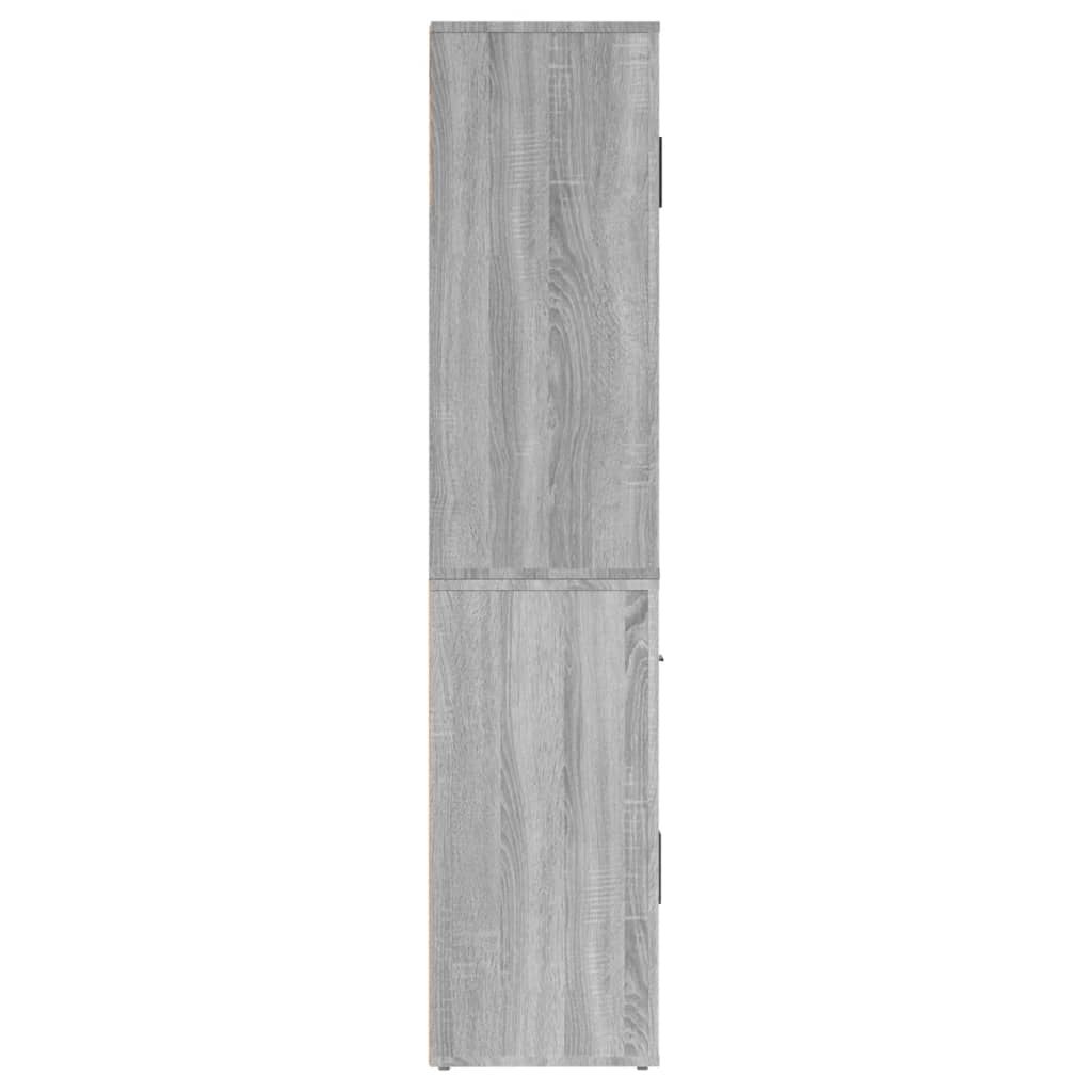 Credenza Grigio Sonoma in Legno Multistrato - homemem39