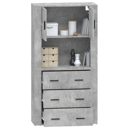 Credenza Grigio Cemento in Legno Multistrato