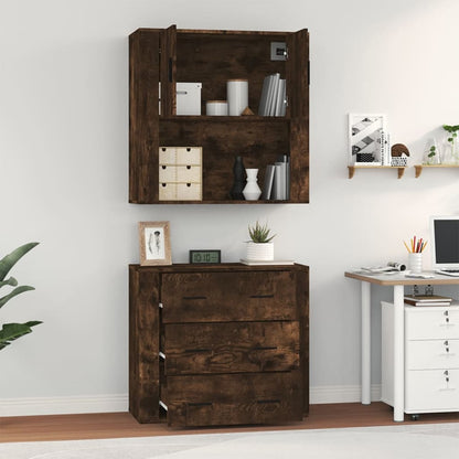 Credenza Rovere Fumo in Legno Multistrato - homemem39