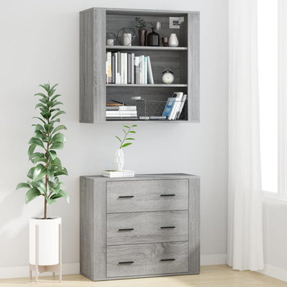 Credenza Grigio Sonoma in Legno Multistrato