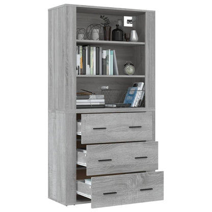 Credenza Grigio Sonoma in Legno Multistrato