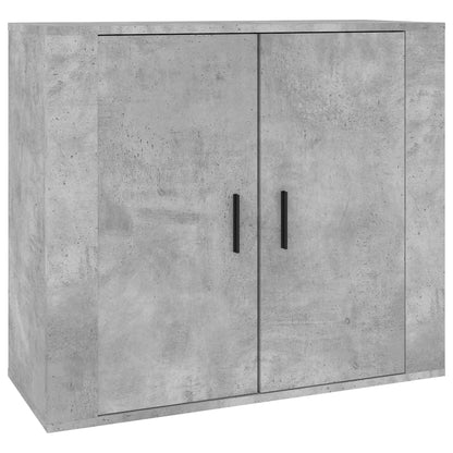 Credenze 3 pz Grigio Cemento in Legno Multistrato | homemem39