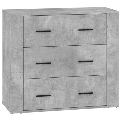 Credenze 3 pz Grigio Cemento in Legno Multistrato | homemem39