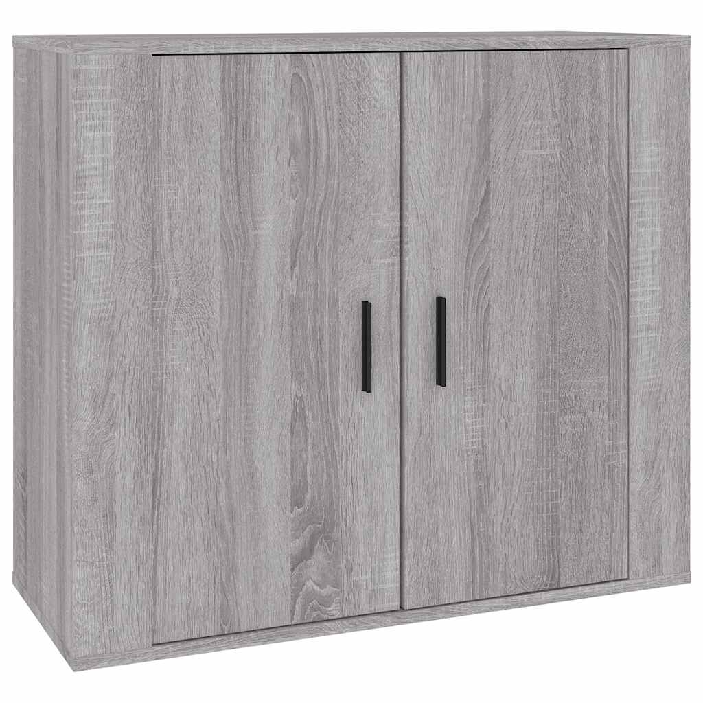 Credenze 3 pz Grigio Sonoma in Legno Multistrato