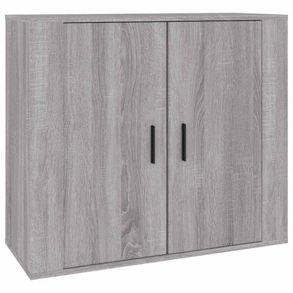 Credenze 3 pz Grigio Sonoma in Legno Multistrato