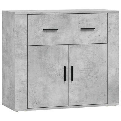 Credenze 3 pz Grigio Cemento in Legno Multistrato | homemem39