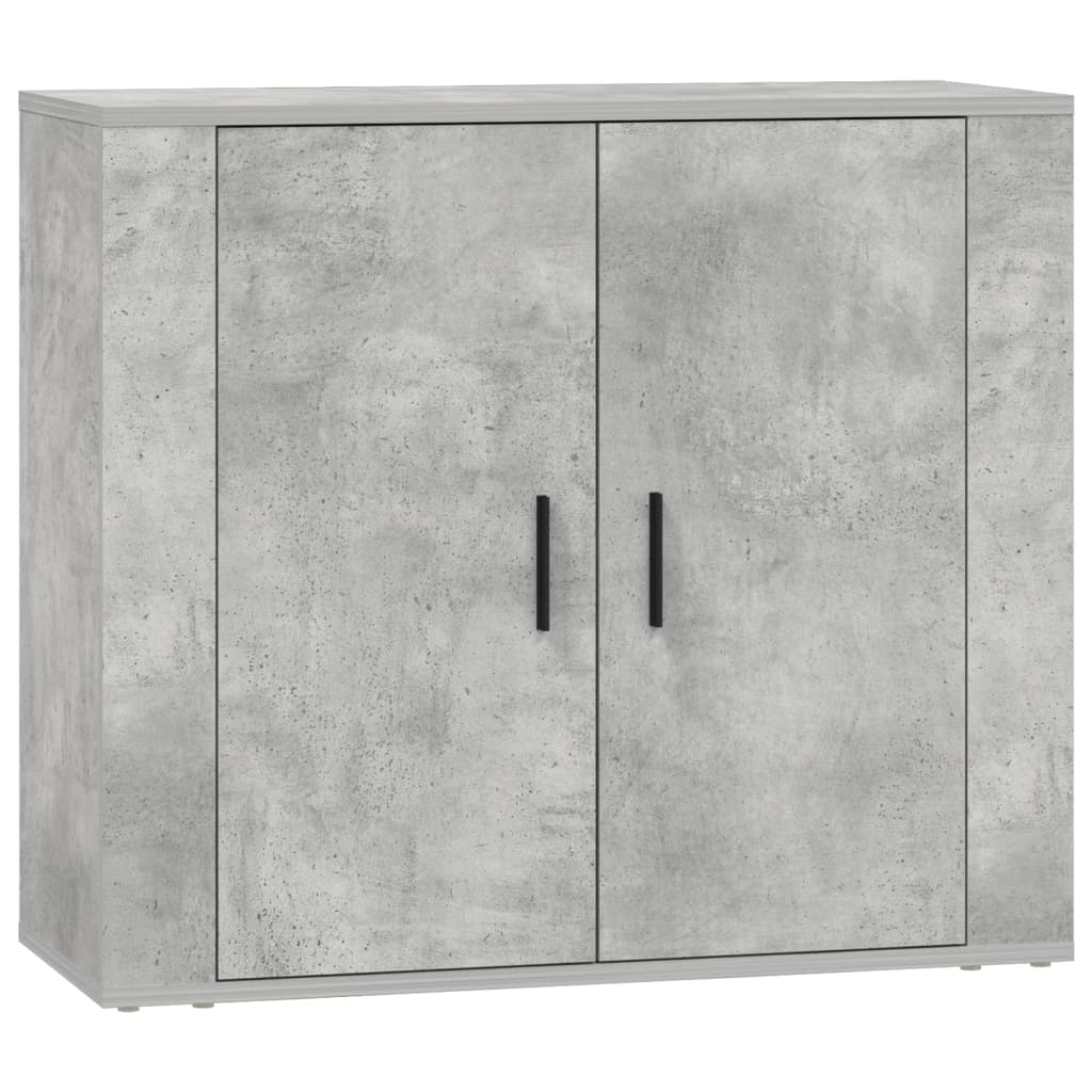 Credenze 3 pz Grigio Cemento in Legno Multistrato | homemem39