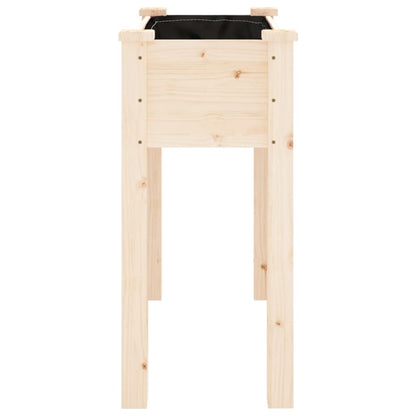 Fioriera con Fodera 71x37x76 cm Legno Massello di Abete - homemem39