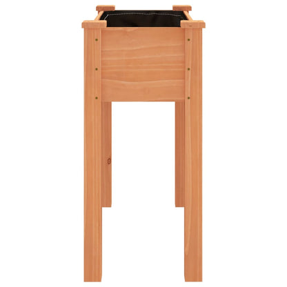 Fioriera con Fodera Marrone 71x37x76 cm Legno Massello di Abete - homemem39