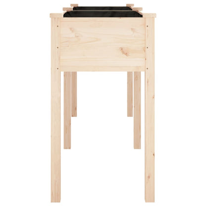 Fioriera con Fodera 161x45x76 cm Legno Massello di Abete | homemem39