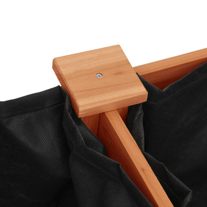 Fioriera con Fodera Marrone 203x53x76cm Legno Massello di Abete - homemem39