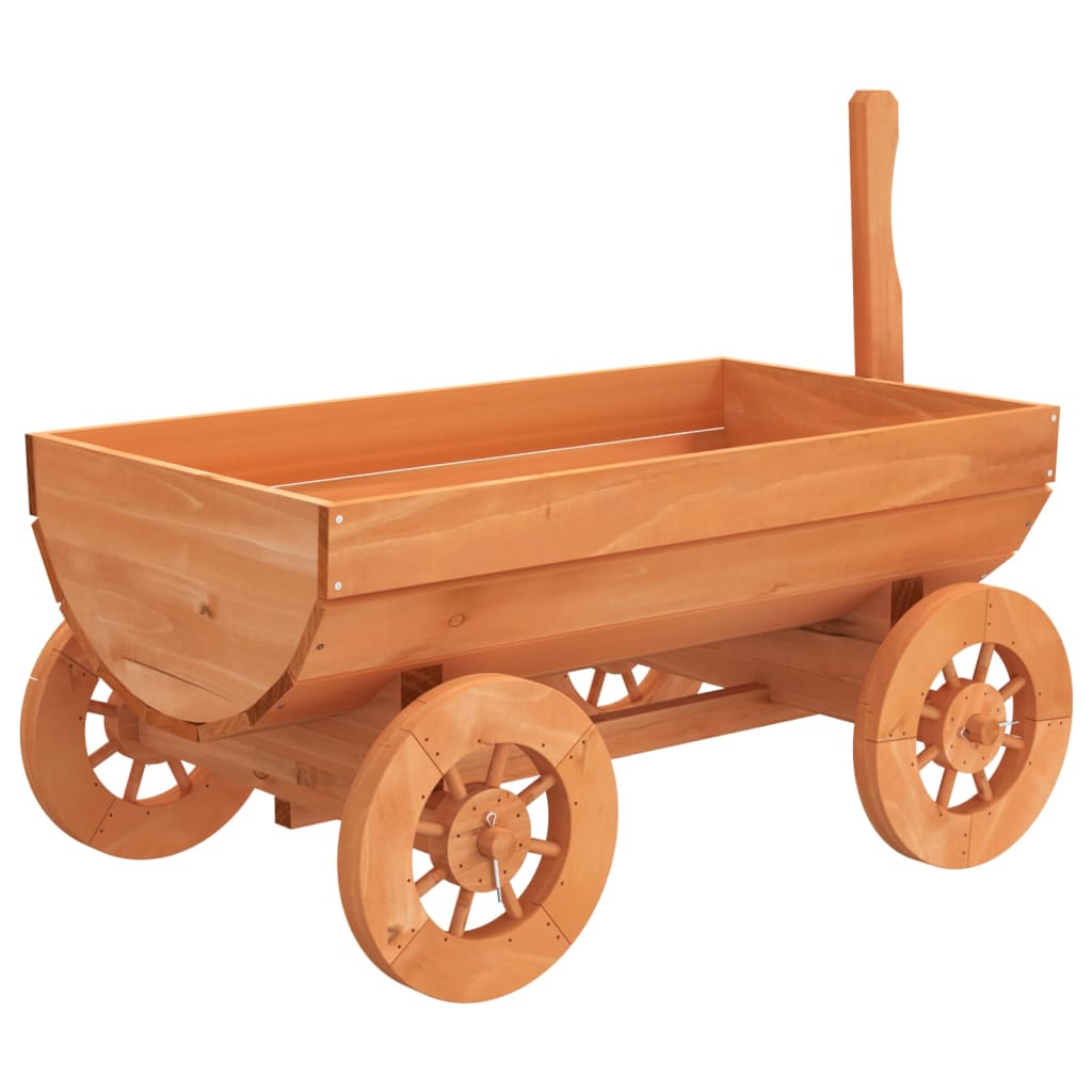 Carro Decorativo 70x43x54 cm in Legno Massello di Abete - homemem39