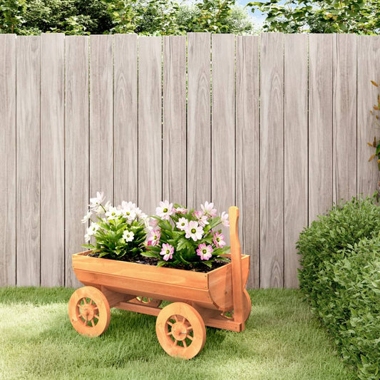 Carro Decorativo 70x43x54 cm in Legno Massello di Abete
