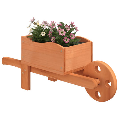 Fioriere a Carriola 2 pz 47x15x19 cm Legno Massello di Abete - homemem39