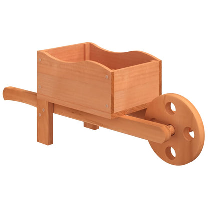 Fioriere a Carriola 2 pz 47x15x19 cm Legno Massello di Abete