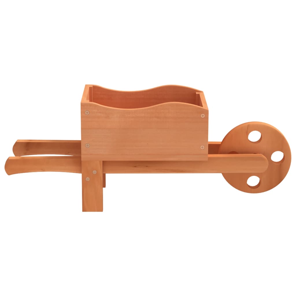Fioriere a Carriola 2 pz 47x15x19 cm Legno Massello di Abete - homemem39