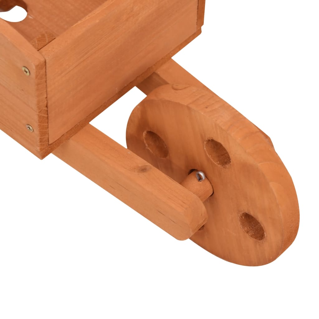 Fioriere a Carriola 2 pz 47x15x19 cm Legno Massello di Abete