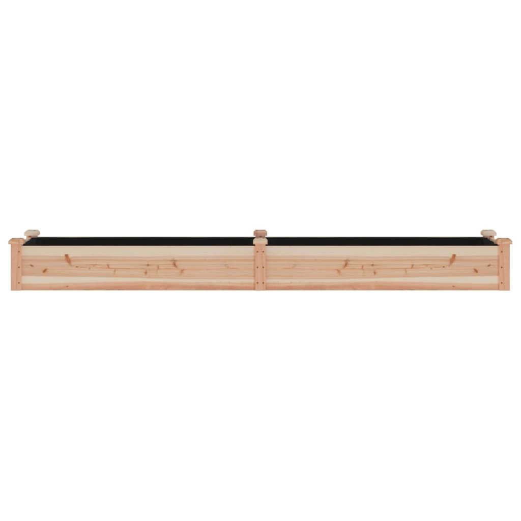 Fioriera Rialzata da Giardino Fodera 240x45x25cm Massello Abete