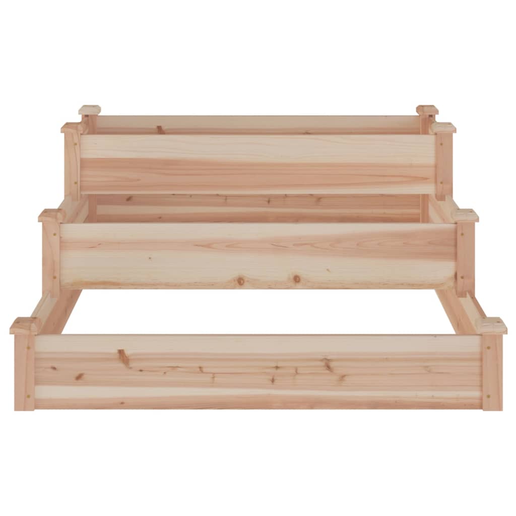 Fioriera Rialzata da Giardino 120x120x56cm Legno Massello Abete