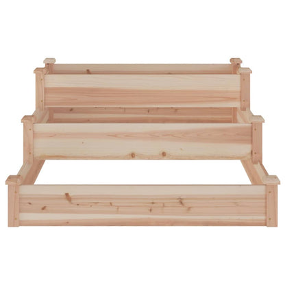 Fioriera Rialzata da Giardino 120x120x56cm Legno Massello Abete