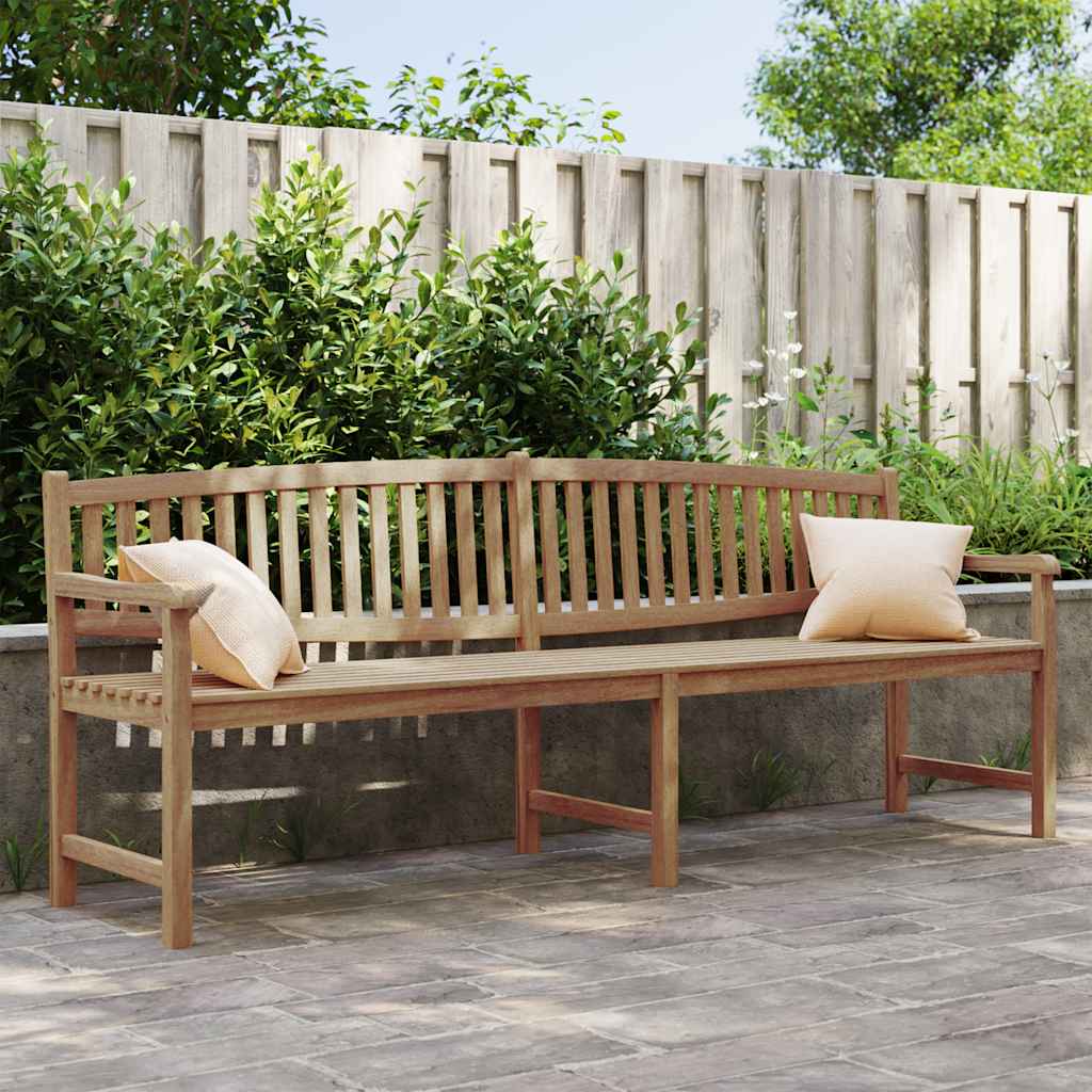 Panca da Giardino 228x59,5x90 cm in Legno Massello di Teak | homemem39