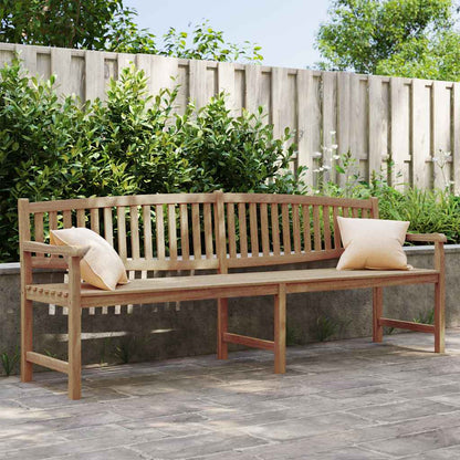 Panca da Giardino 228x59,5x90 cm in Legno Massello di Teak