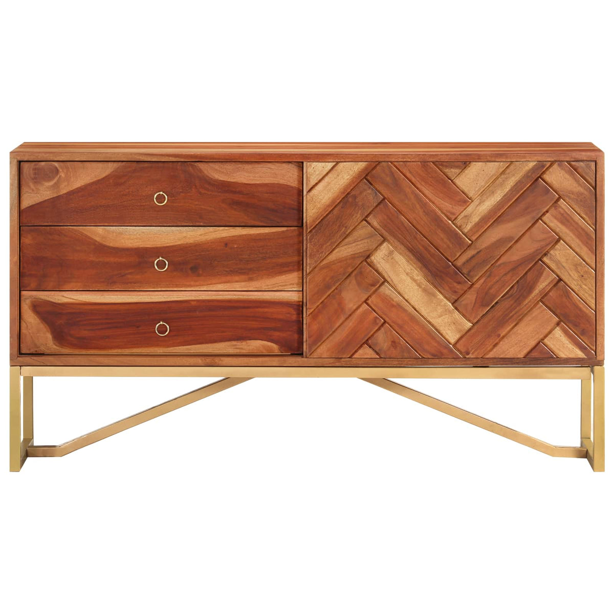 Credenza Marrone Miele 160 x 30 x 80 cm | homemem39