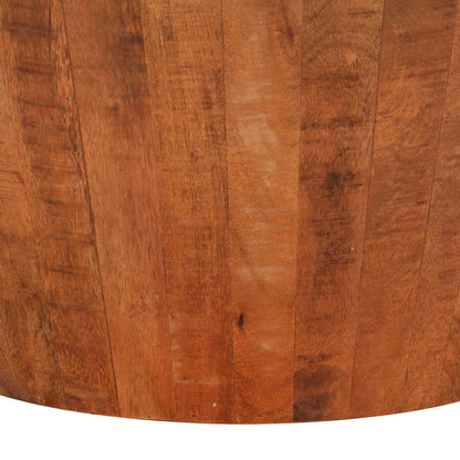Tavolino da Salotto Ø52x30 cm Legno Grezzo Massello di Mango | homemem39