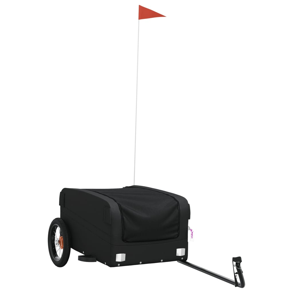 Rimorchio da Bici Nero 30 kg in Ferro - homemem39