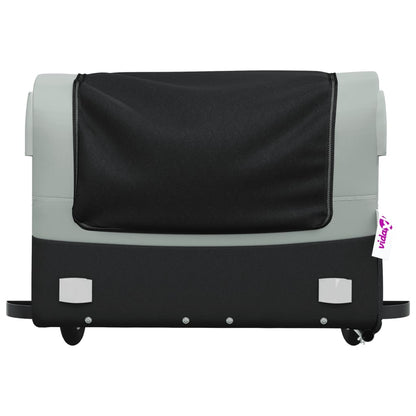 Rimorchio da Bici Nero e Grigio 45 kg in Ferro - homemem39
