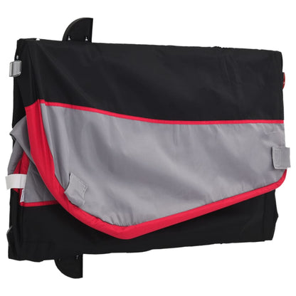 Rimorchio da Bici Nero e Rosso 30 kg in Ferro | homemem39