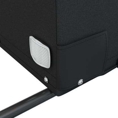 Rimorchio da Bici Nero e Grigio 30 kg in Ferro - homemem39