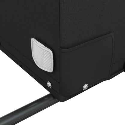 Rimorchio da Bici Nero e Arancione 45 kg in Ferro - homemem39