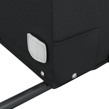 Rimorchio da Bici Nero e Giallo 45 kg in Ferro - homemem39