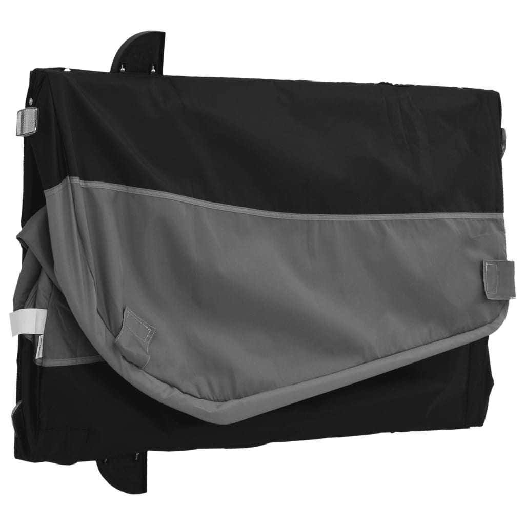 Rimorchio da Bici Nero e Grigio 45 kg in Ferro - homemem39