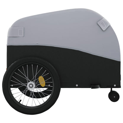 Rimorchio da Bici Nero e Grigio 45 kg in Ferro | homemem39
