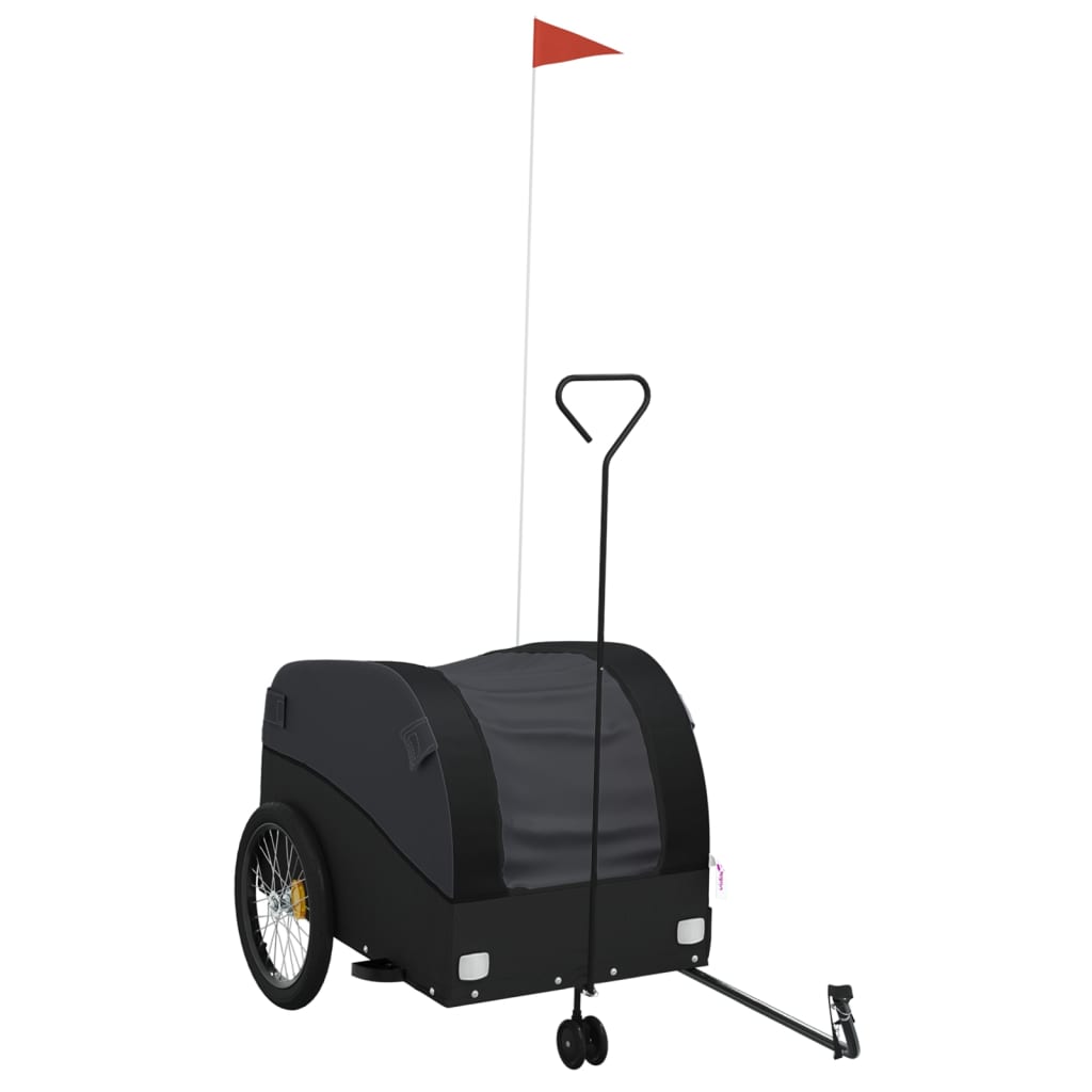 Rimorchio da Bici Nero 45 kg in Ferro | homemem39
