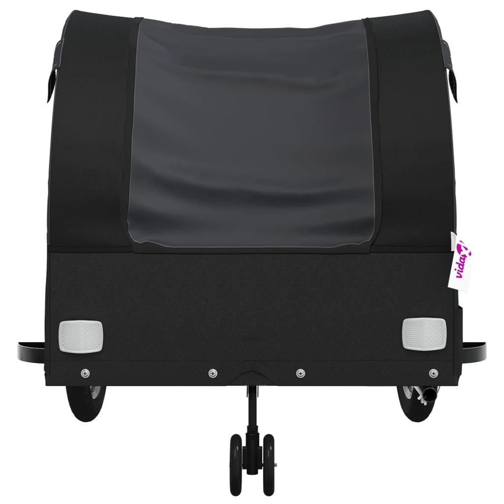 Rimorchio da Bici Nero 45 kg in Ferro | homemem39