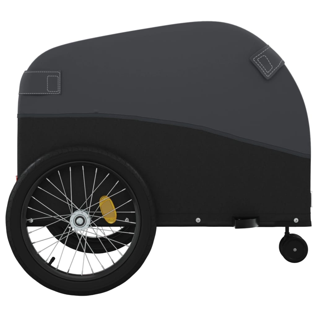 Rimorchio da Bici Nero 45 kg in Ferro | homemem39