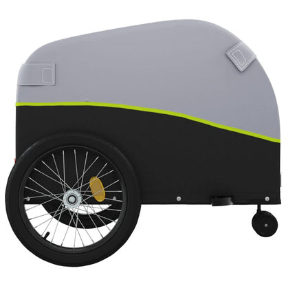 Rimorchio da Bici Nero e Verde 45 kg in Ferro | homemem39