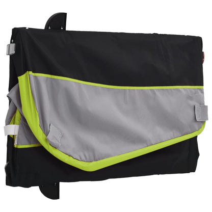 Rimorchio da Bici Nero e Verde 45 kg in Ferro | homemem39