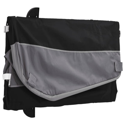 Rimorchio da Bici Nero e Grigio 45 kg in Ferro | homemem39
