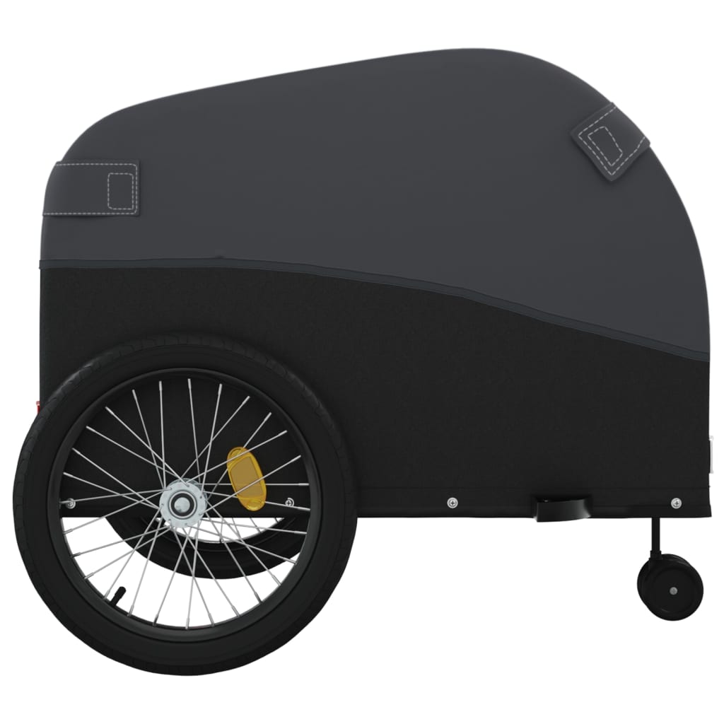 Rimorchio da Bici Nero 45 kg in Ferro | homemem39